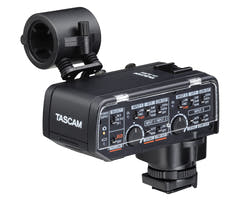 Tascam CA-XLR2N adattatore microfonico per fotocamera, Nikon ZR