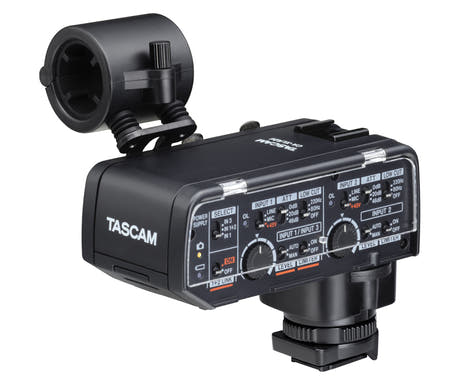 Tascam CA-XLR2N adattatore microfonico per fotocamera, Nikon ZR