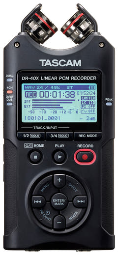 Tascam DR-40X registratore portatile, dittafono