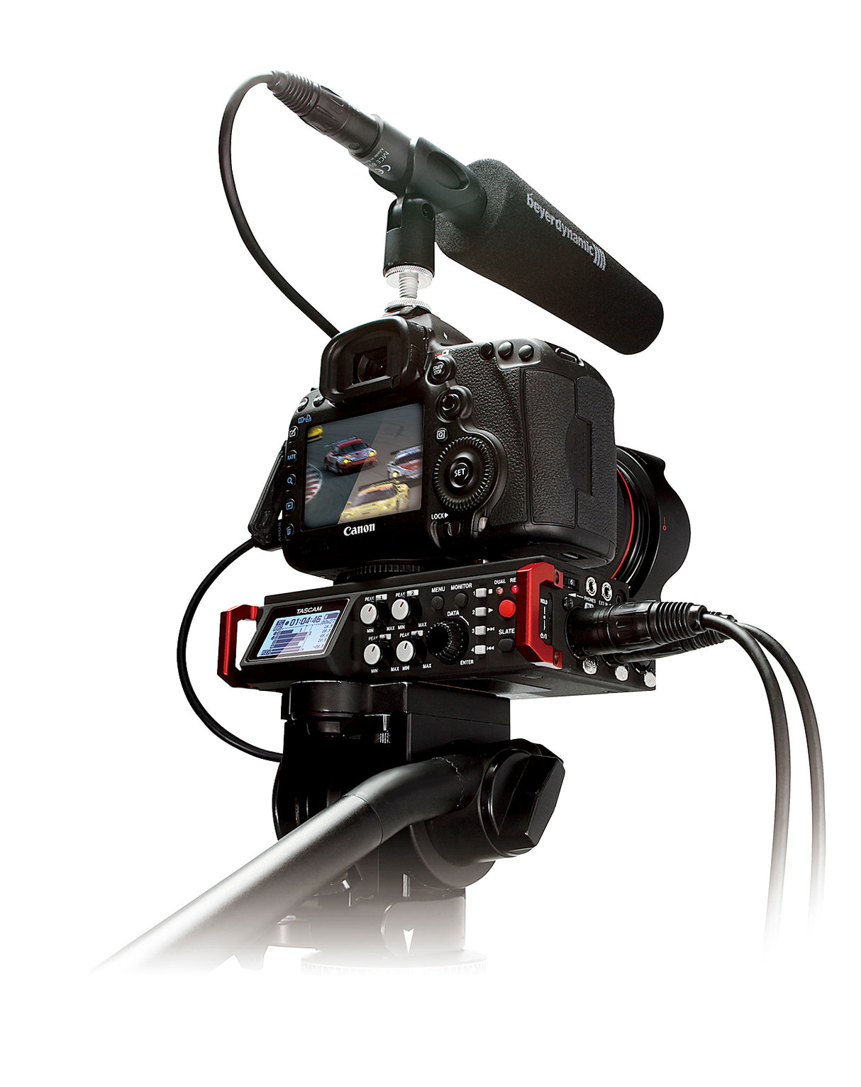 Tascam DR-701D Audio recorder til DSLR