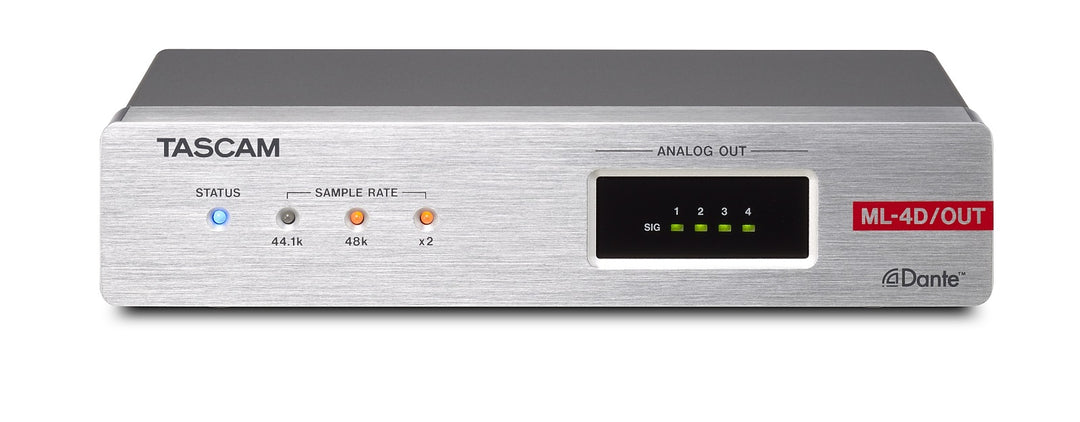 Tascam ML-4D OUT-X Analog Dante converter 4 canali, XLR
