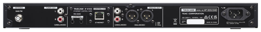 Tascam lettore multimediale con SD/USB e sintonizzatore DAB/FM