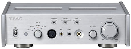 TEAC HA-507 Cuffie e preamplificatore Silver