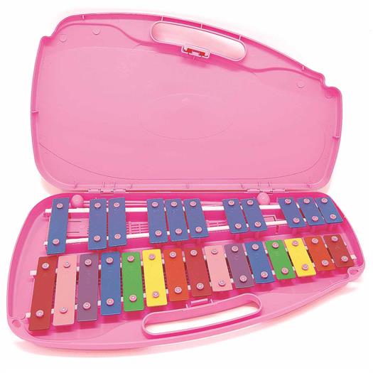 Metallofono rosa hardcase - 26 toni