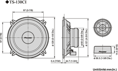 Pioneer TS-130Ci Bilhøjttaler (13cm, 5,25")