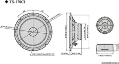 Pioneer TS-170Ci Bilhøjttaler (17cm, 6,5")