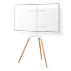 Supporto da Pavimento per TV (Bianco, Faggio, 50-65")