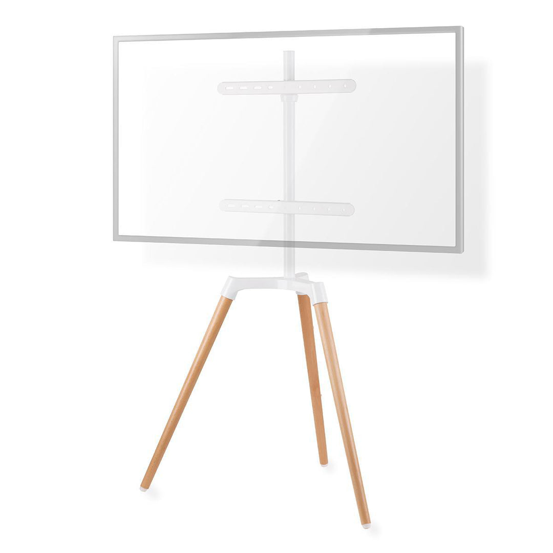 Supporto da Pavimento per TV (Bianco, Faggio, 50-65")