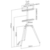 TV Floor stand (White, Beech, 50-65")
