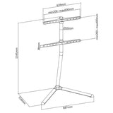 TV Floor stand 49-70" - Black