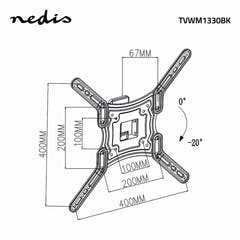 Supporto TV Completamente Regolabile (23-55", 30kg)