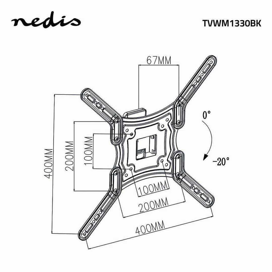 Supporto TV Completamente Regolabile (23-55", 30kg)