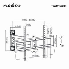 Supporto TV Completamente Regolabile (37-70", 25kg)