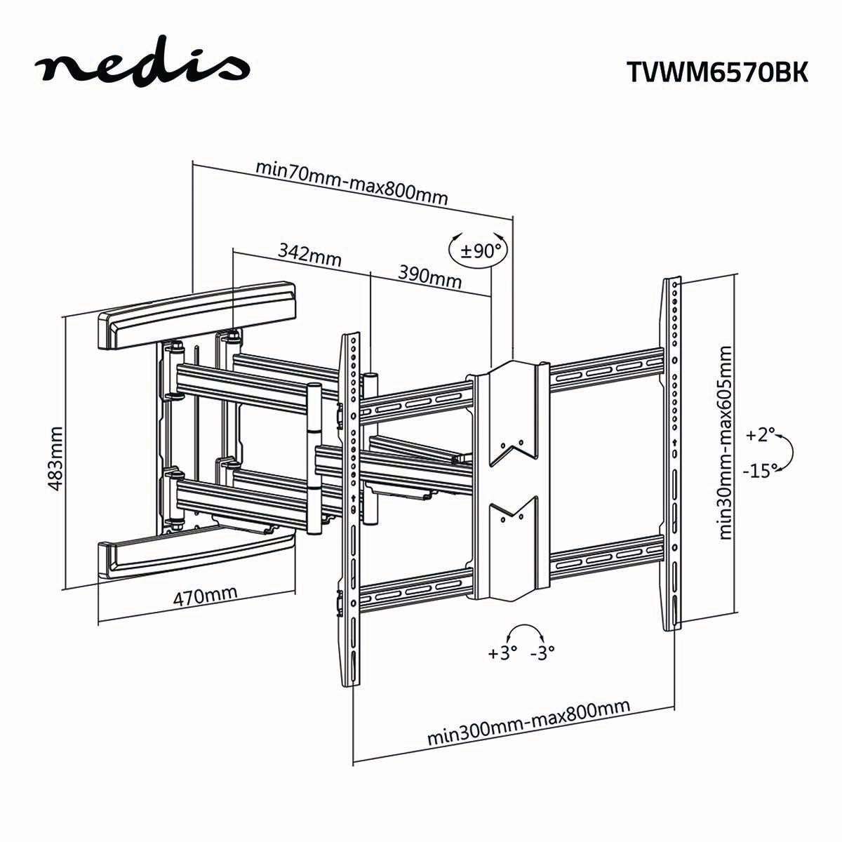 Fully Movable TV Suspension (43-90")