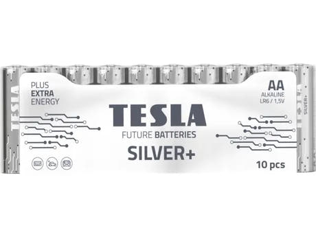 Tesla Silver+ AA Batterie Alcaline (10 pz)