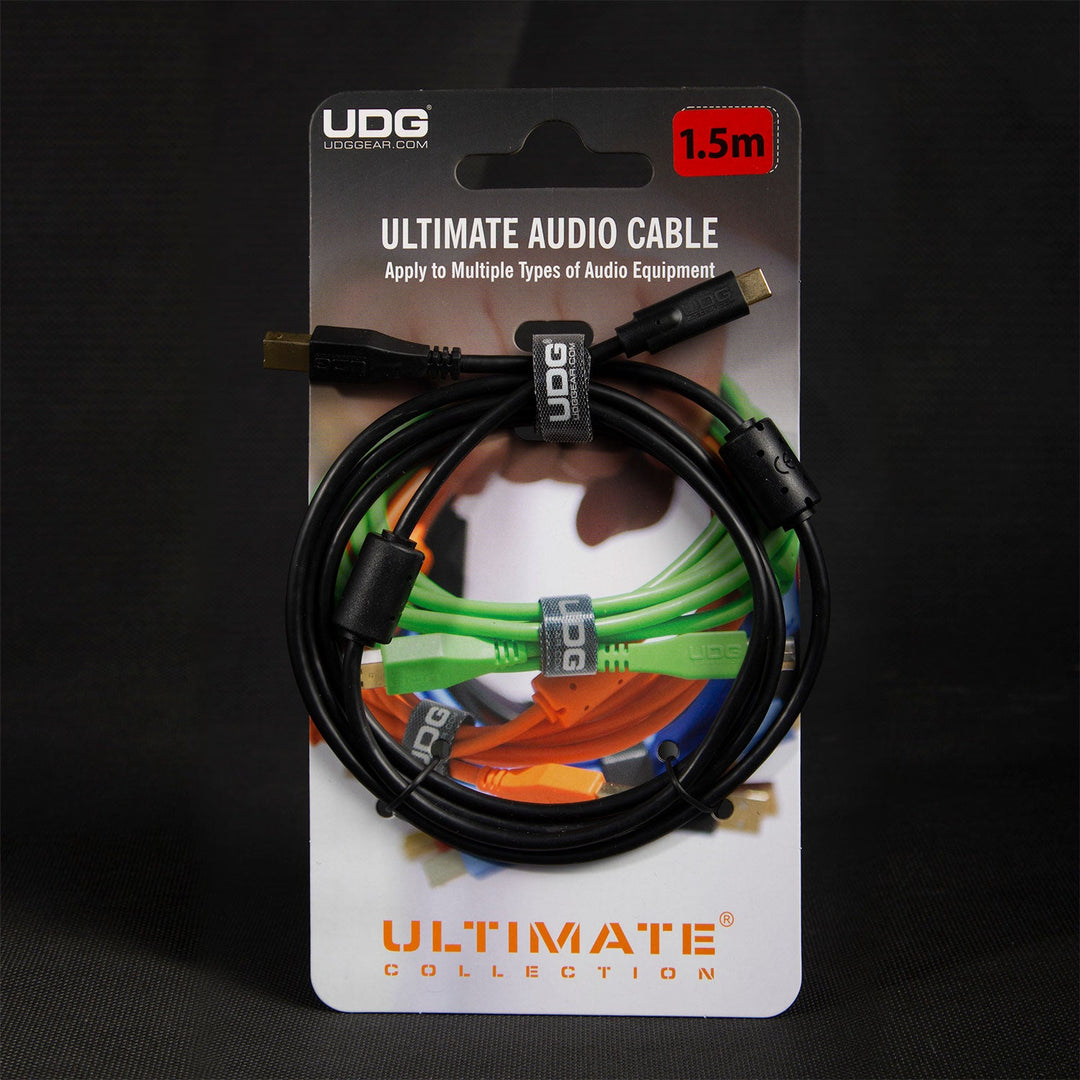 UDG Ultimate Audio Cable USB 2.0 C-B Nero Dritto 1,5m