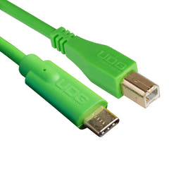 UDG Ultimate Audio Cable USB 2.0 C-B Verde Dritto 1,5m
