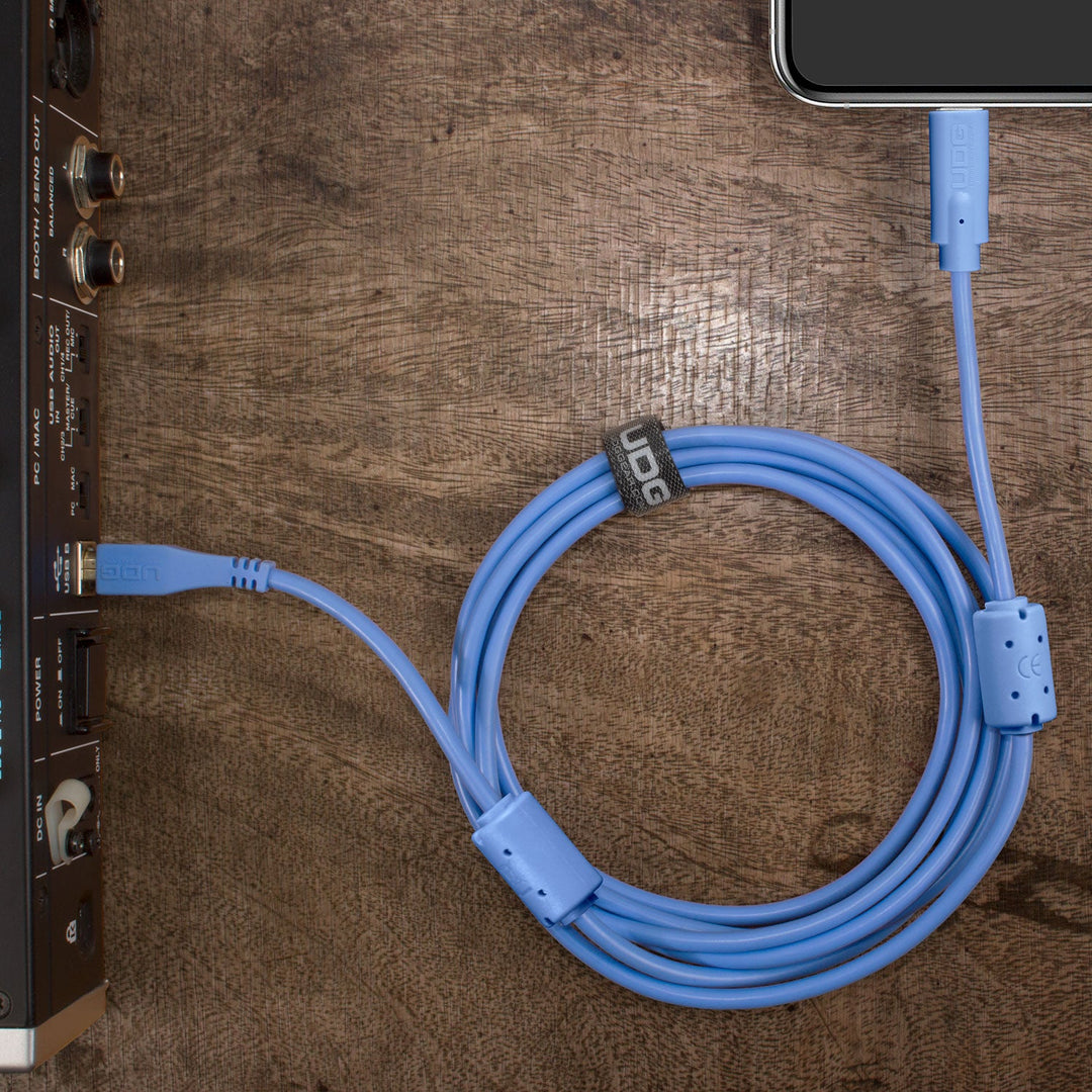 UDG Ultimate Audio Cable USB 2.0 C-B Blu Dritto 1,5m
