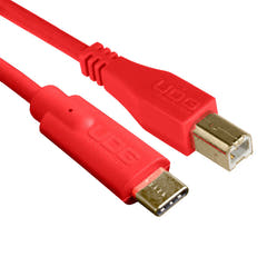 UDG Ultimate Audio Cable USB 2.0 C-B Rosso Dritto 1,5m