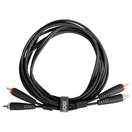 UDG Ultimate Audio Cable Set RCA - RCA Nero Dritto 1,5m