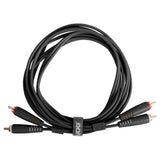 UDG Ultimate Audio Cable Set RCA - RCA Nero Dritto 1,5m
