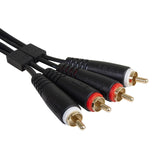 UDG Ultimate Audio Cable Set RCA - RCA Nero Dritto 3m