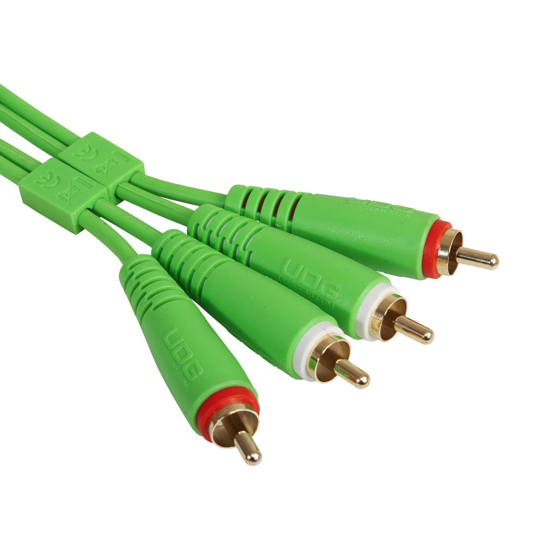 UDG Ultimate Audio Cable Set RCA - RCA Verde Dritto 1,5m
