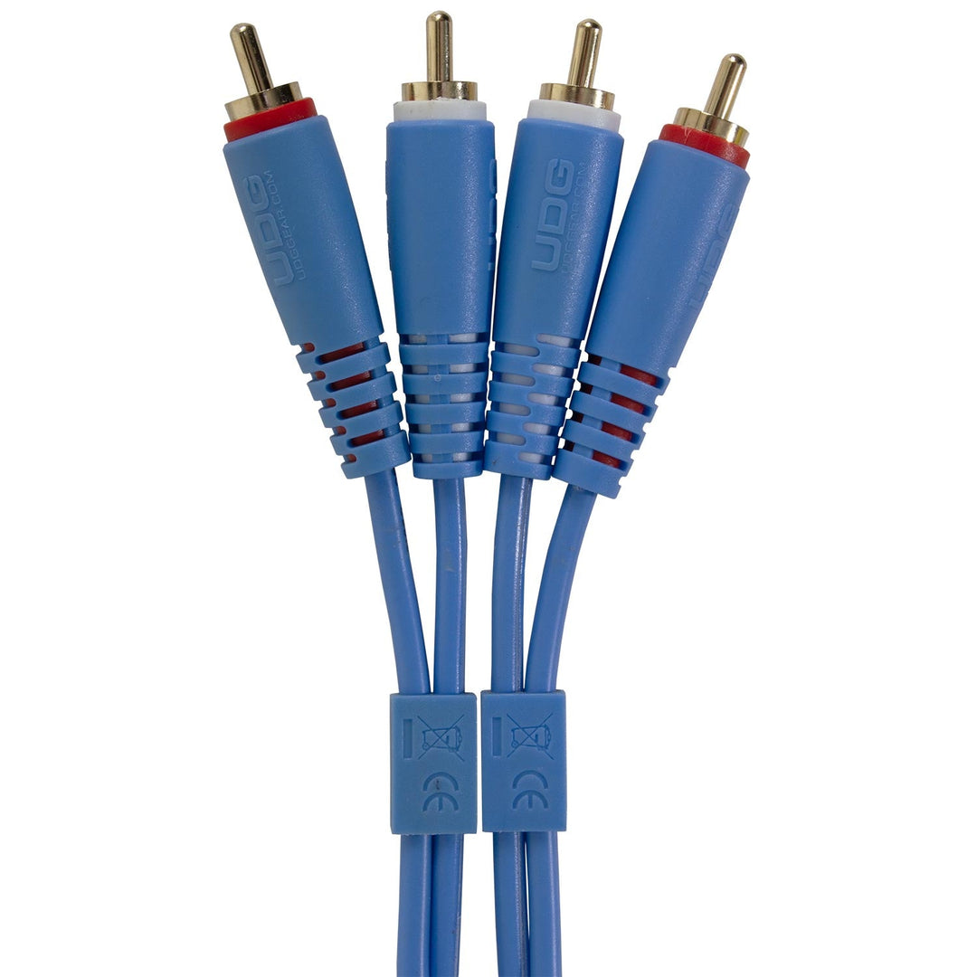 UDG Ultimate Audio Cable Set RCA - RCA Blu Dritto 3m