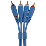 UDG Ultimate Audio Cable Set RCA - RCA Blu Dritto 3m