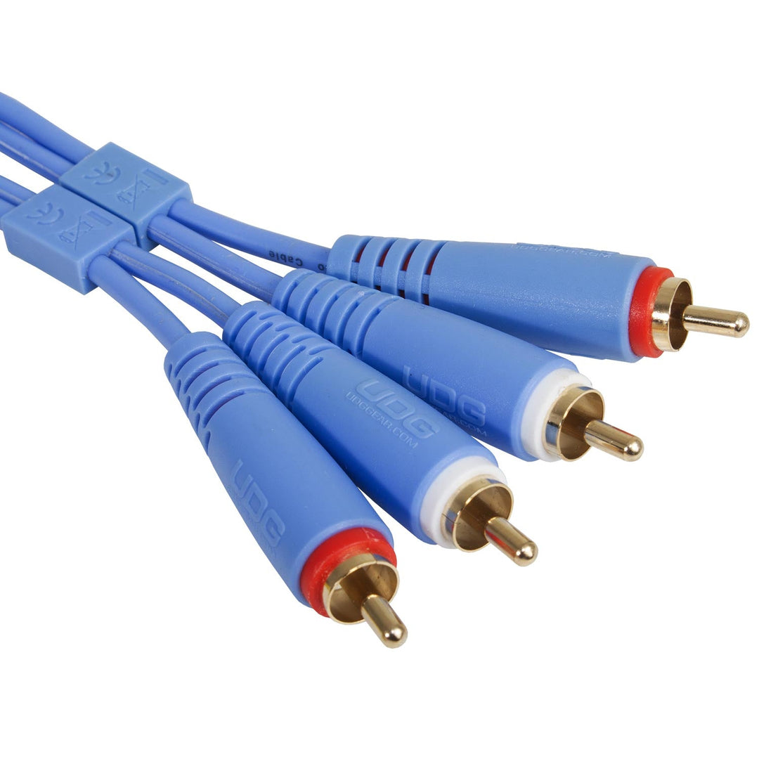 UDG Ultimate Audio Cable Set RCA - RCA Blu Dritto 3m