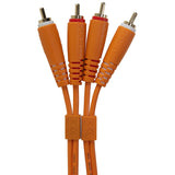 UDG Ultimate Audio Cable Set RCA - RCA Arancione Dritto 1,5m