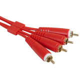 UDG Ultimate Audio Cable Set RCA - RCA Rosso Dritto 1,5m