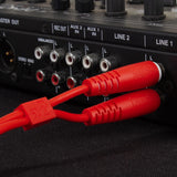 UDG Ultimate Audio Cable Set RCA - RCA Rosso Dritto 1,5m