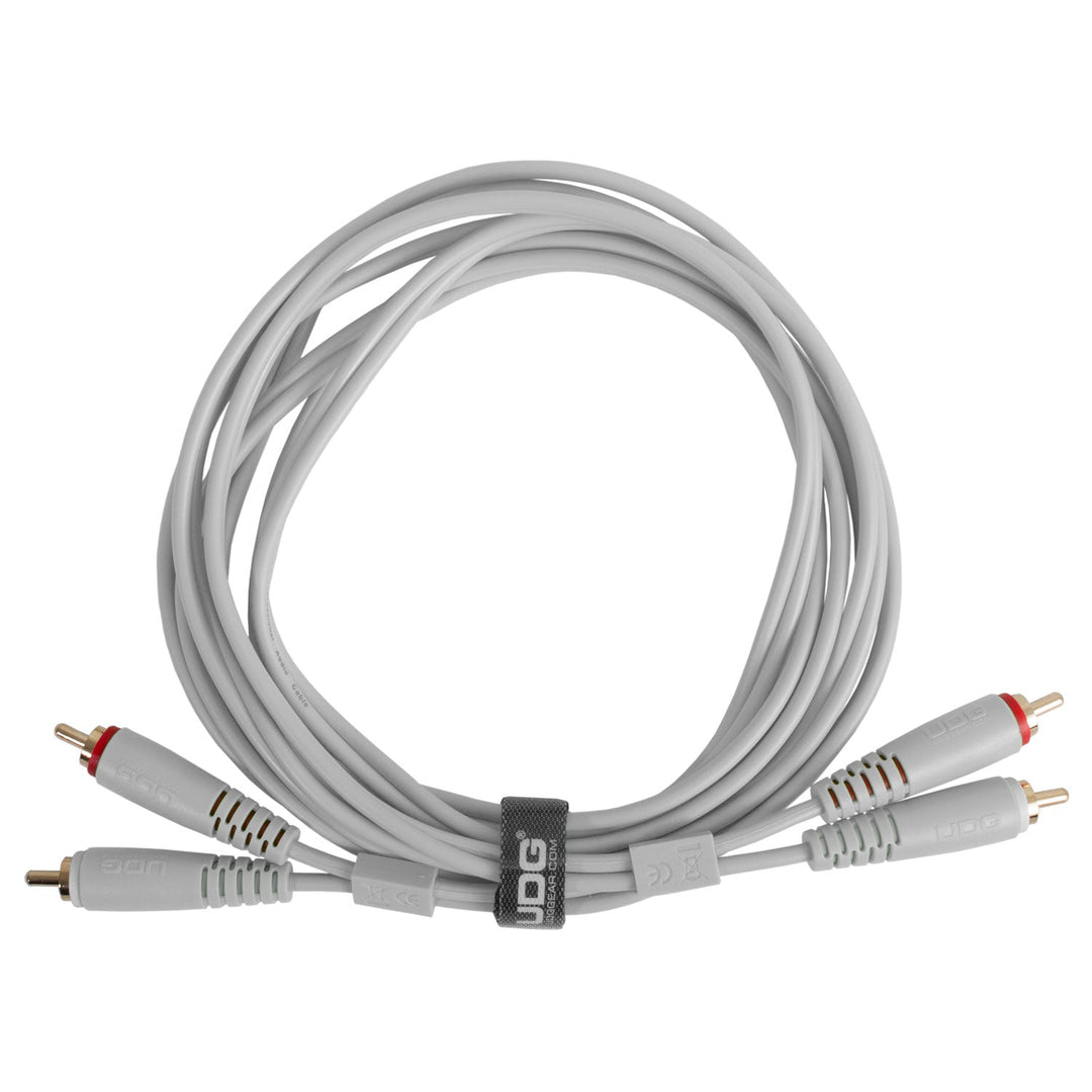 UDG Ultimate Audio Cable Set RCA - RCA Bianco Dritto 1,5m