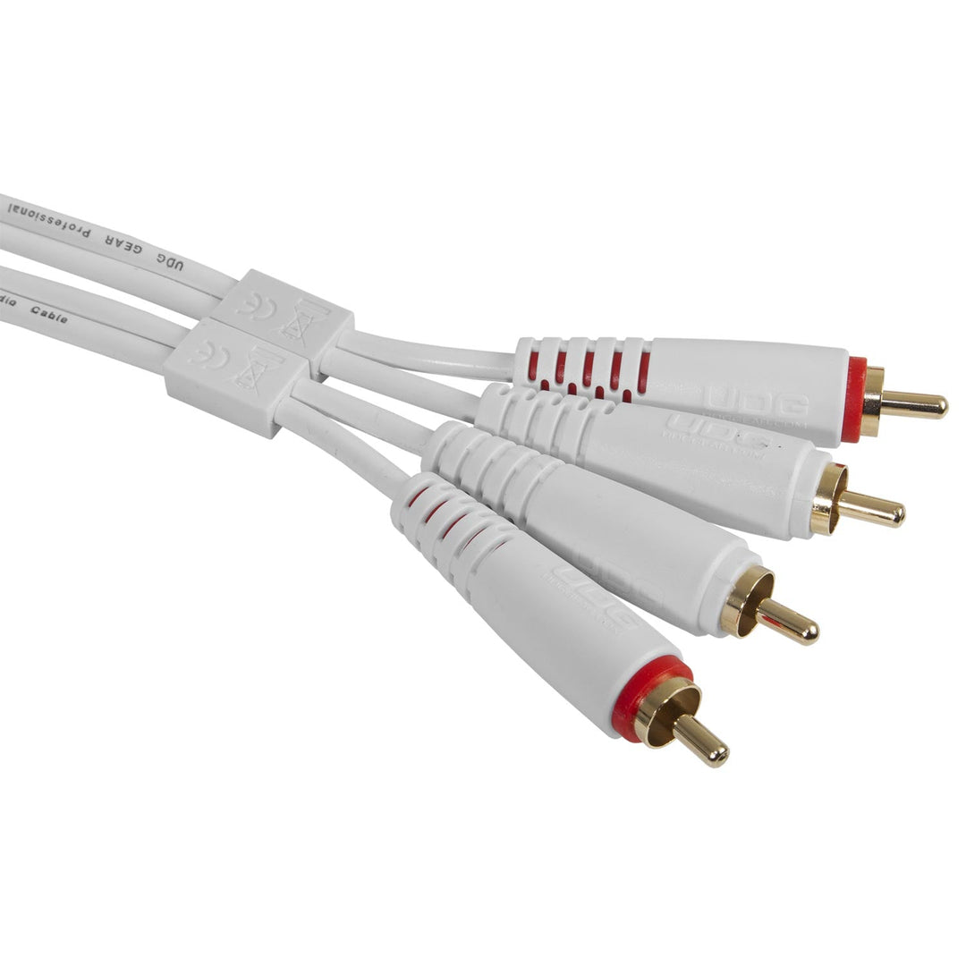 UDG Ultimate Audio Cable Set RCA - RCA Bianco Dritto 3m