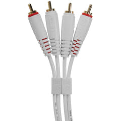 UDG Ultimate Audio Cable Set RCA - RCA Bianco Dritto 1,5m
