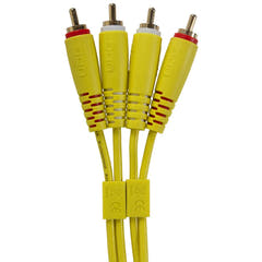 UDG Ultimate Audio Cable Set RCA - RCA Giallo Dritto 3m
