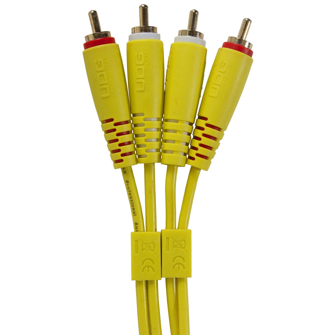 UDG Ultimate Audio Cable Set RCA - RCA Giallo Dritto 1,5m