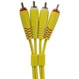 UDG Ultimate Audio Cable Set RCA - RCA Giallo Dritto 1,5m