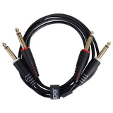 UDG Ultimate Audio Cable Set 1/4'' Jack-1/4'' Jack Nero Straight 1,5m