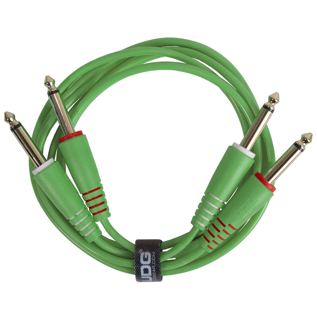 UDG Ultimate Audio Cable Set 1/4'' Jack-1/4'' Jack Verde Straight 1,5m