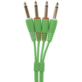 UDG Ultimate Audio Cable Set 1/4'' Jack-1/4'' Jack Verde Straight 1,5m