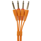 UDG Ultimate Audio Cable Set 1/4'' Jack-1/4'' Jack Arancione Straight 1,5m