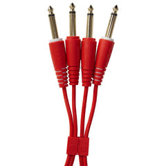 UDG Ultimate Audio Cable Set 1/4'' Jack-1/4'' Jack Rosso Straight 3m