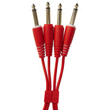 UDG Ultimate Audio Cable Set 1/4'' Jack-1/4'' Jack Rosso Straight 3m