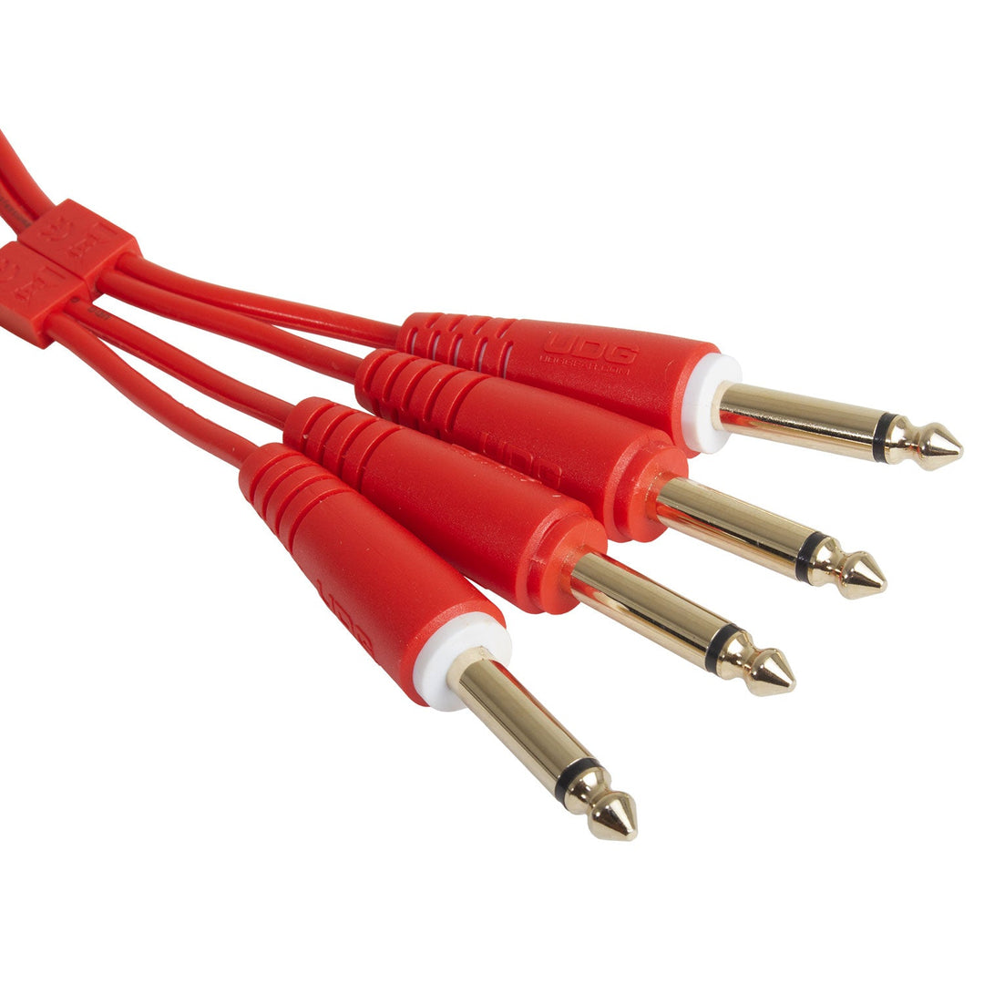 UDG Ultimate Audio Cable Set 1/4'' Jack-1/4'' Jack Rosso Straight 3m