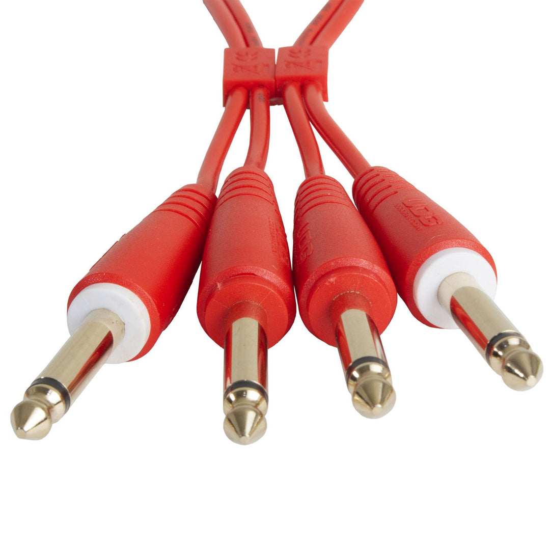 UDG Ultimate Audio Cable Set 1/4'' Jack-1/4'' Jack Rosso Straight 3m