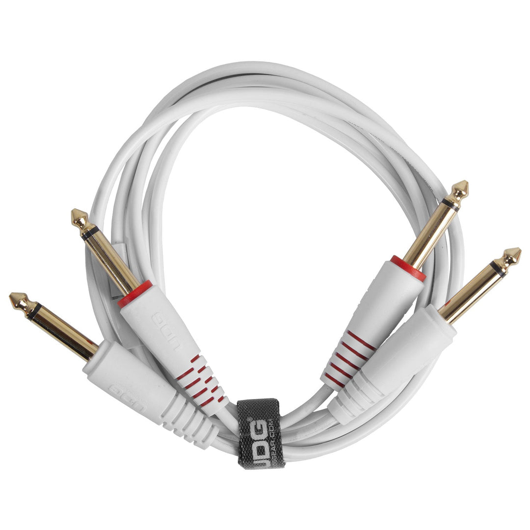 UDG Ultimate Audio Cable Set 1/4'' Jack-1/4'' Jack Bianco Straight 3m
