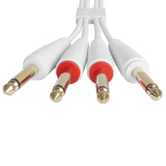 UDG Ultimate Audio Cable Set 1/4'' Jack-1/4'' Jack Bianco Straight 3m