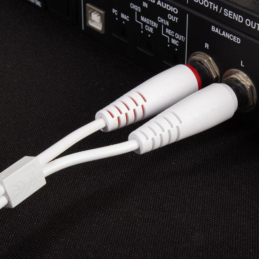 UDG Ultimate Audio Cable Set 1/4'' Jack-1/4'' Jack Bianco Straight 1,5m